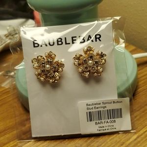 NWT Baublebar Sprout Stud Earrings